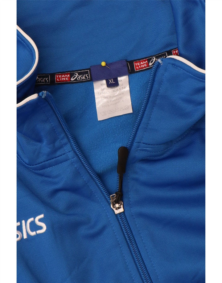 Giacca sportiva da uomo Asics XL blu poliestere