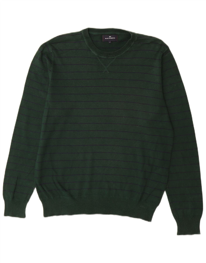 MARKS & SPENCER Maglione maglione girocollo da uomo blu Harbour verde medio