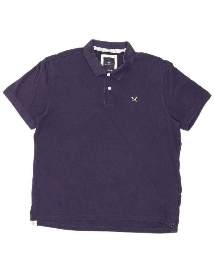 CREW CLOTHING Polo da uomo XL in cotone blu navy