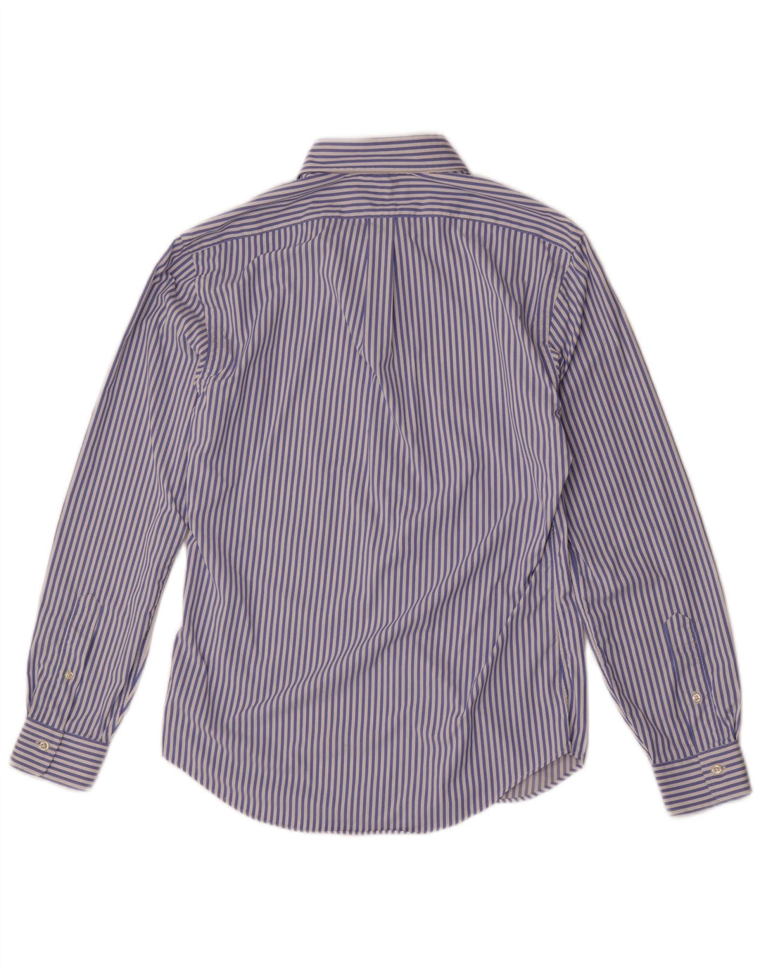 Camicia slim fit da uomo Ralph Lauren in nylon gessato blu medio