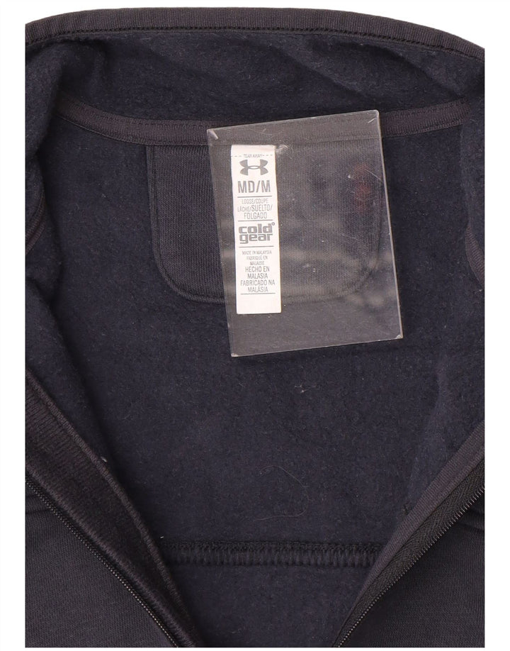 UNDER ARMOUR Felpa da uomo con collo con zip Cold Gear, maglione medio blu navy