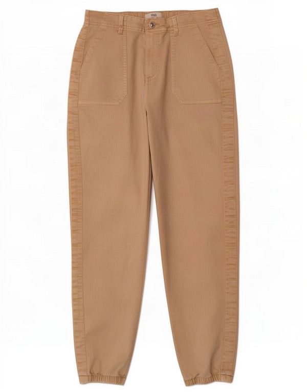 Pantaloni casual da jogging da donna Marks & Spencer UK 14 Large W32 L30 Beige