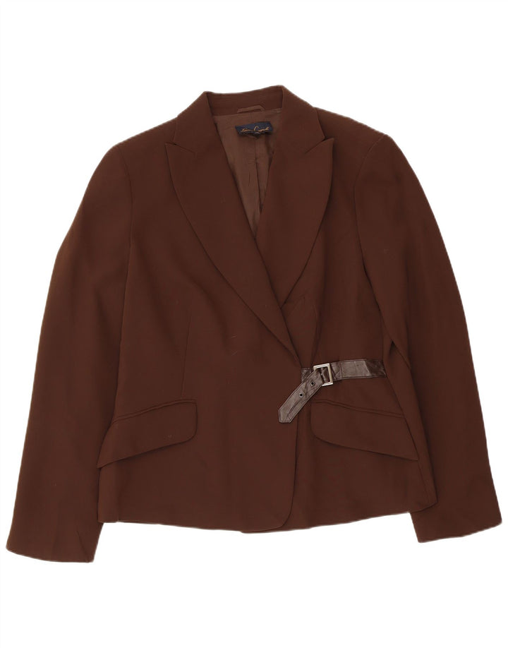 Giacca Blazer Donna LUISA SPAGNOLI IT 48 XL Poliestere Marrone