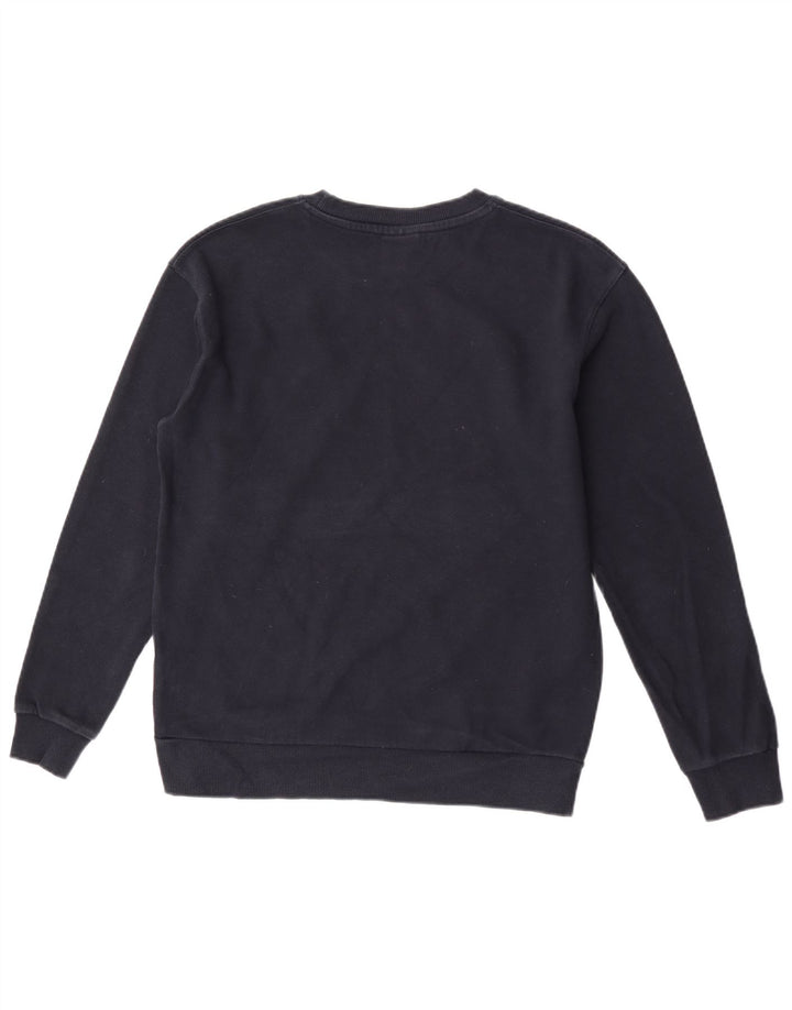 Felpa Zara da uomo in cotone medio blu navy
