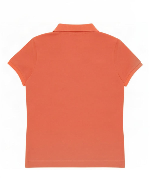 Lacoste Girls Polo Shirt 13-14 Years Orange Cotton