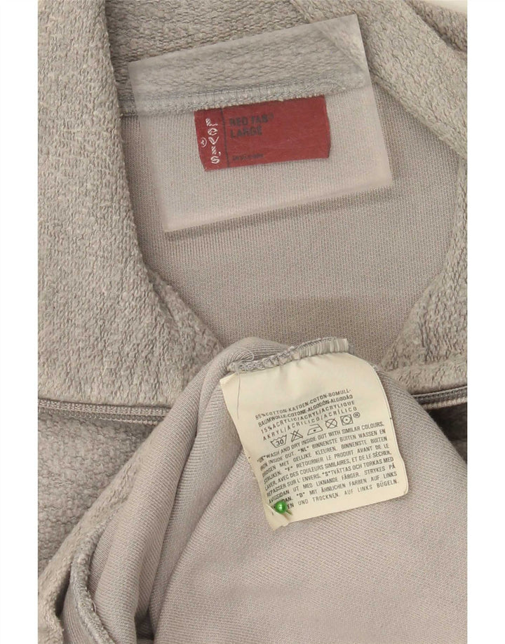 Giacca da ginnastica da uomo Levi's grande in cotone grigio