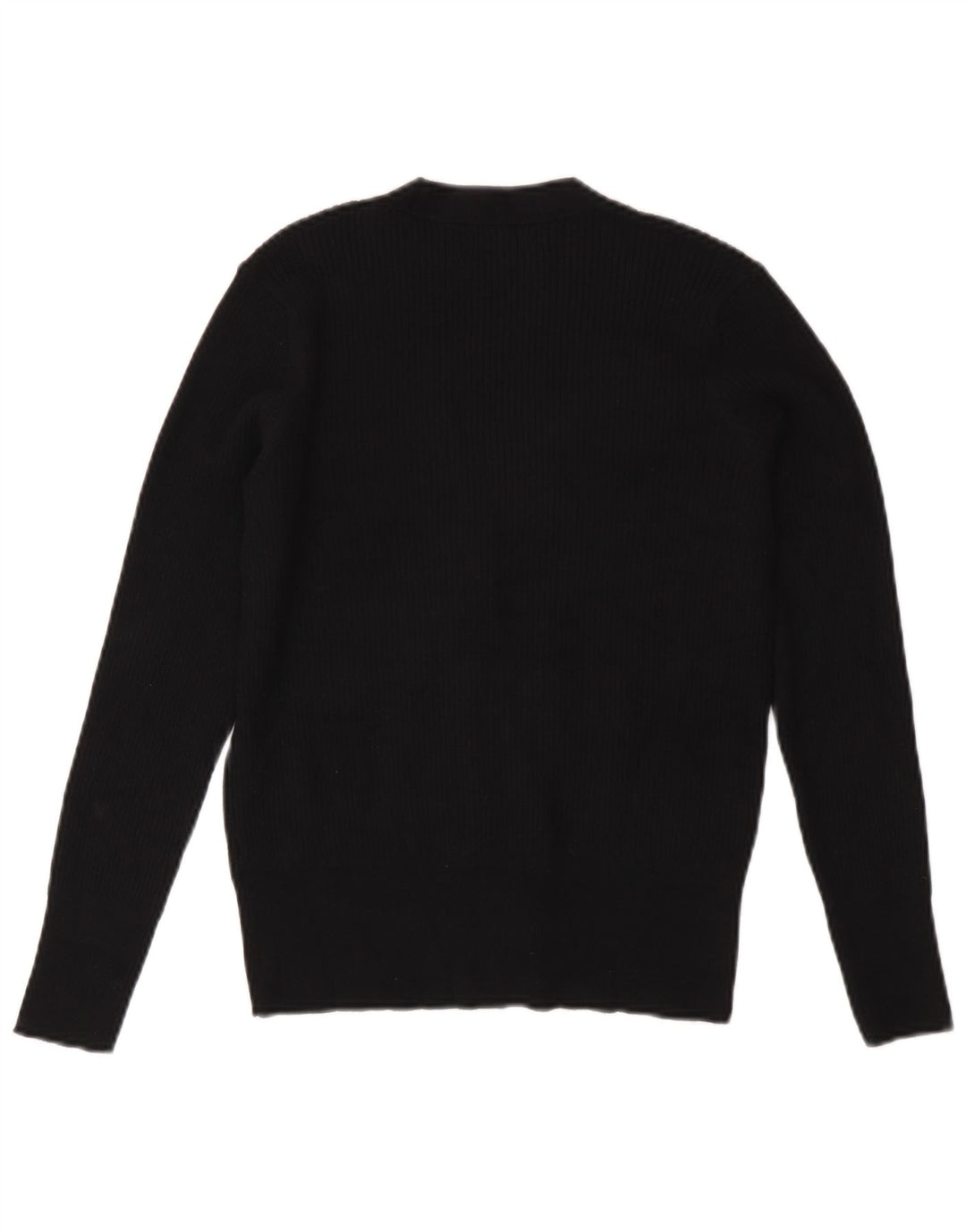 Maglione cardigan da donna Marks & Spencer UK 10 piccolo viscosa nera