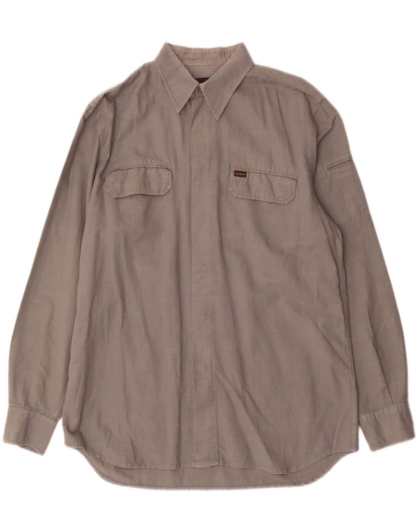 Camicia Uomo GAS Large in Cotone Grigio