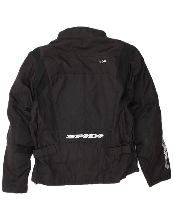 Giacca Spidi Graphic Moto Racer da uomo UK 40 Large Nera