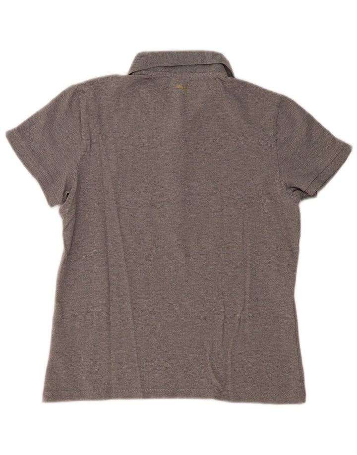 Polo PUMA da donna UK 14 cotone grigio medio