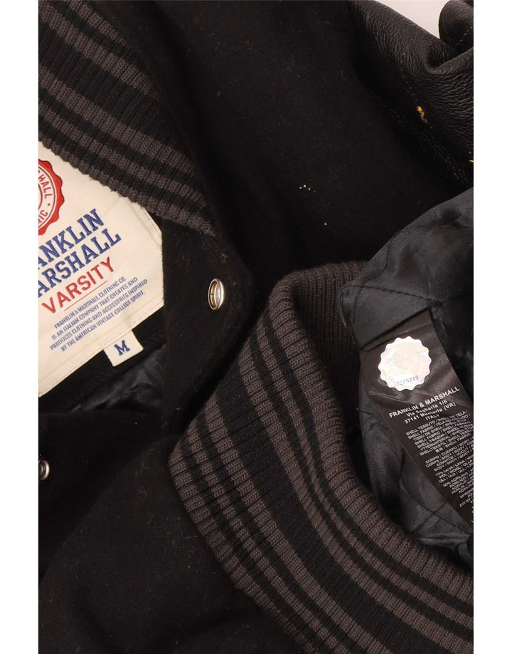 Giacca college da uomo Franklin Marshall UK 38 blocco colore nero medio