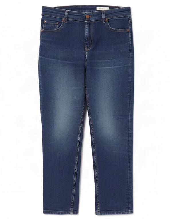 Marks & Spencer Donna The Lily Slim Jeans UK 14 Large W30 L26 Cotone blu