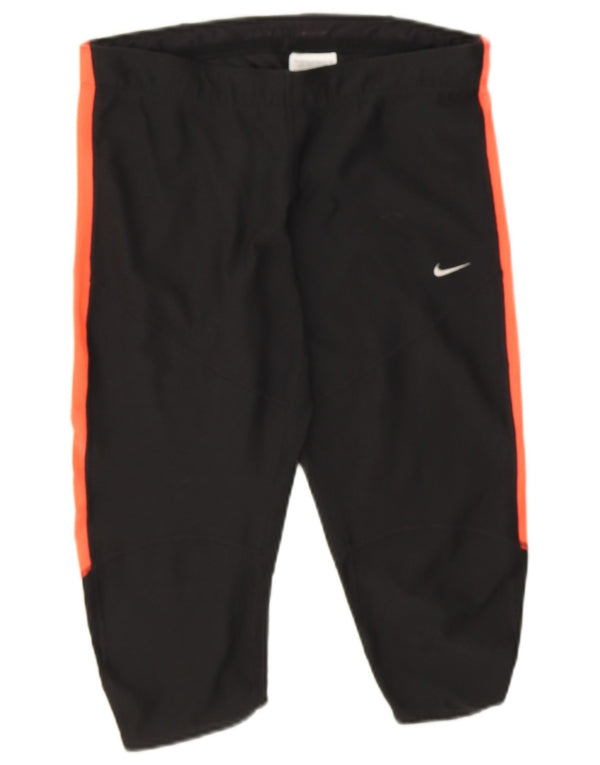 Leggings Nike Dri Fit Capri da donna UK 12 Medium Black Colourblock