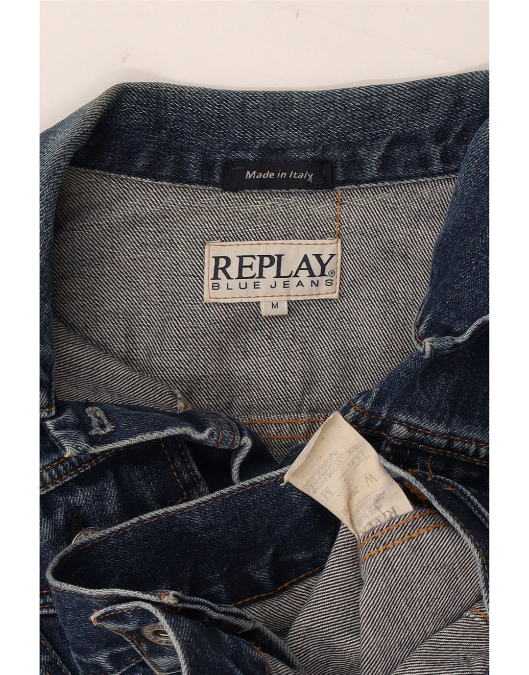 Giacca in denim corto da donna Replay UK 12 cotone blu medio