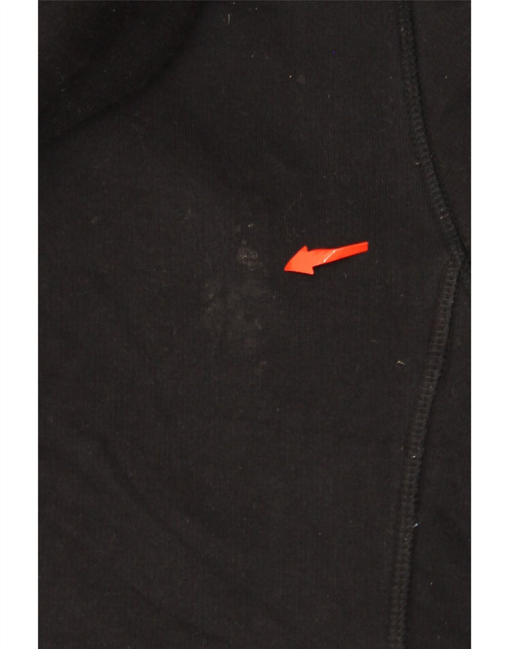 JACK WILLS Felpa con cappuccio grafica da uomo in cotone nero medio
