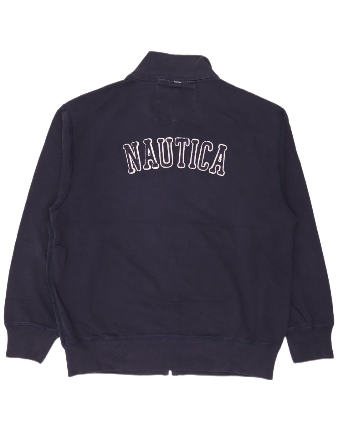 Giacca da ginnastica grafica da uomo Nautica XL in cotone blu navy