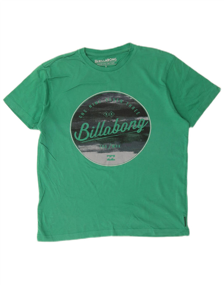 Maglietta grafica da uomo Billabong Top piccola in cotone verde