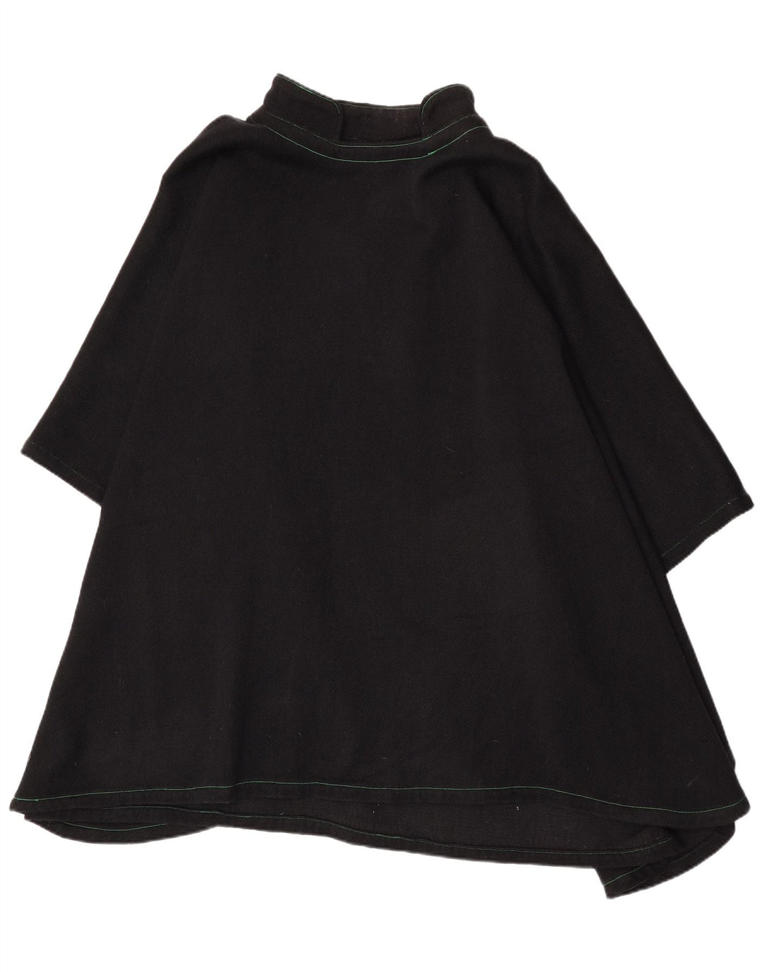Abito poncho vintage da donna, taglia unica, nero