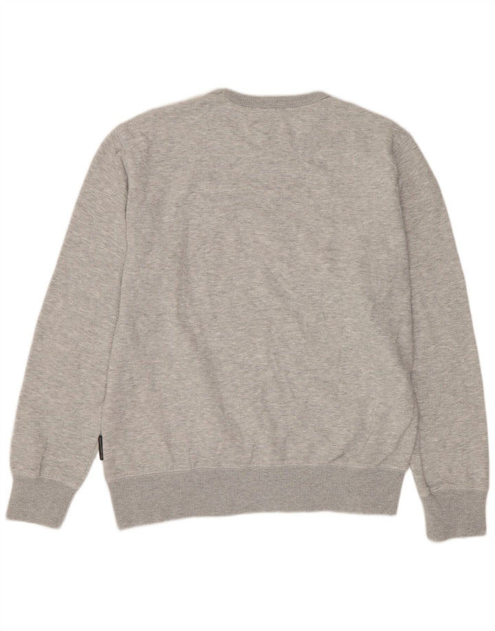 Felpa da uomo French Connection Maglione grande cotone grigio