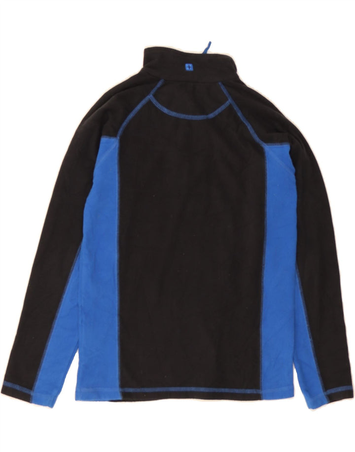 MOUNTAIN WAREHOUSE Boys Fleece Jumper 11-12 Years Black Colourblock Vintage Mountain Warehouse and Second-Hand Mountain Warehouse from Messina Hembry 