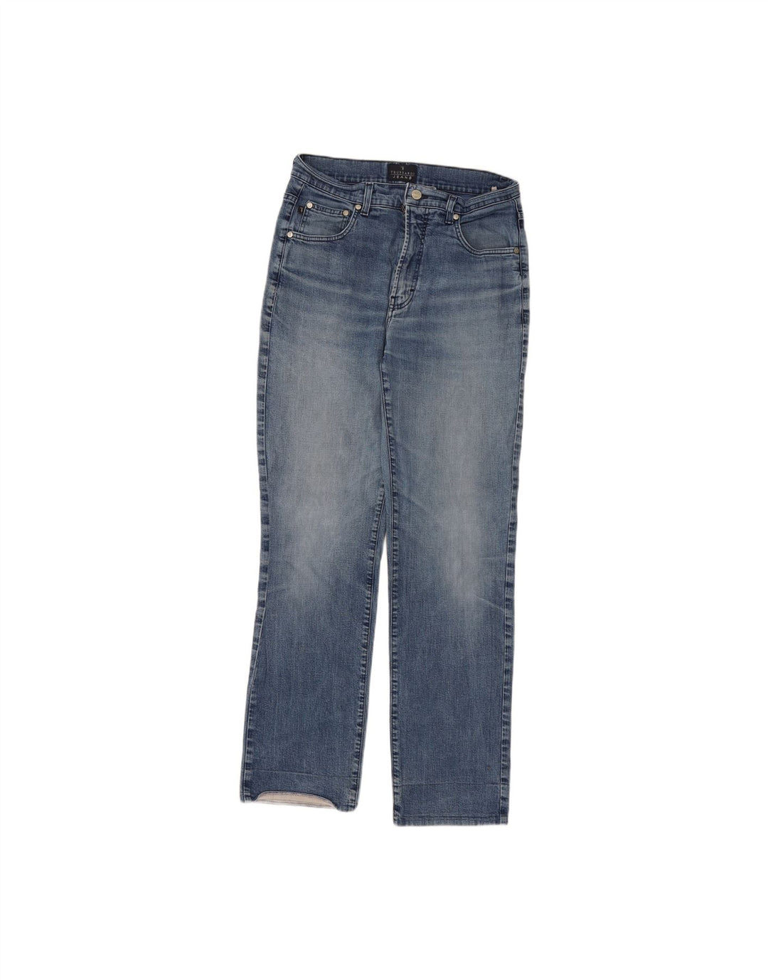 TRUSSARDI Mens Straight Jeans W31 L29 Blue Cotton Vintage Trussardi and Second-Hand Trussardi from Messina Hembry 