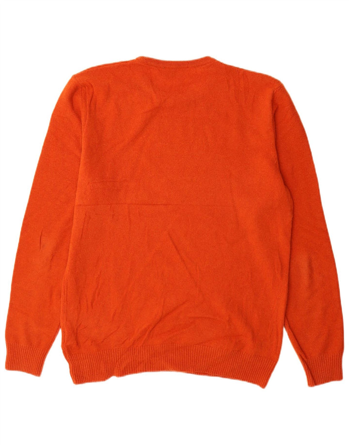 Liu Jo Uomo Maglione Girocollo Maglione Grande Lana Arancione
