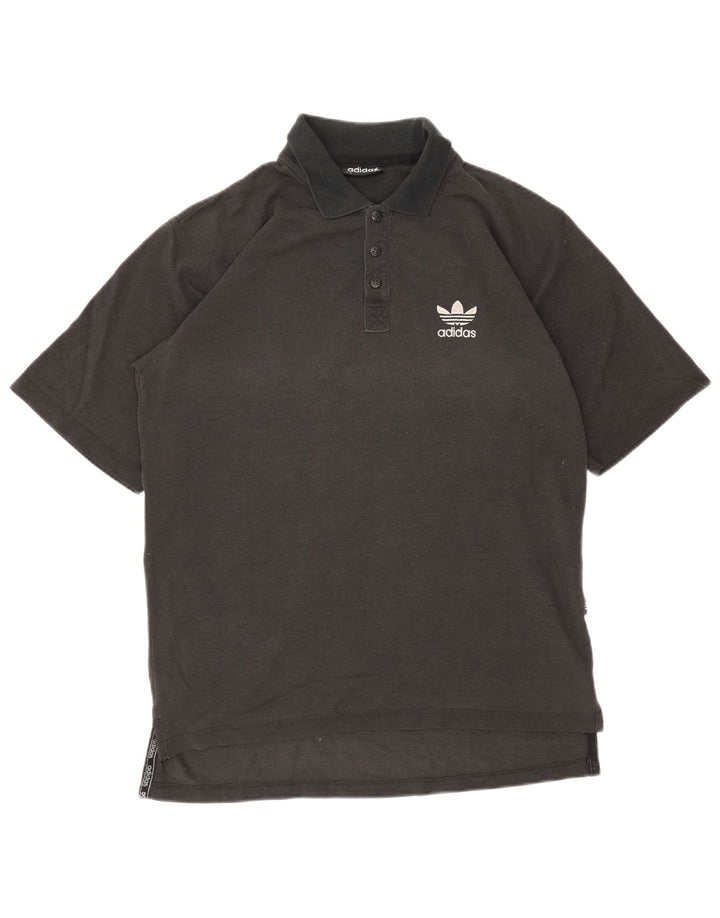 Polo ADIDAS da uomo UK 38/40 cotone nero medio