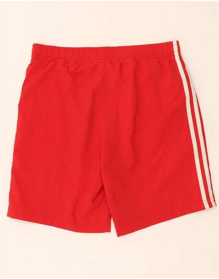 Pantaloncini sportivi Adidas da bambino 13-14 anni in poliestere rosso