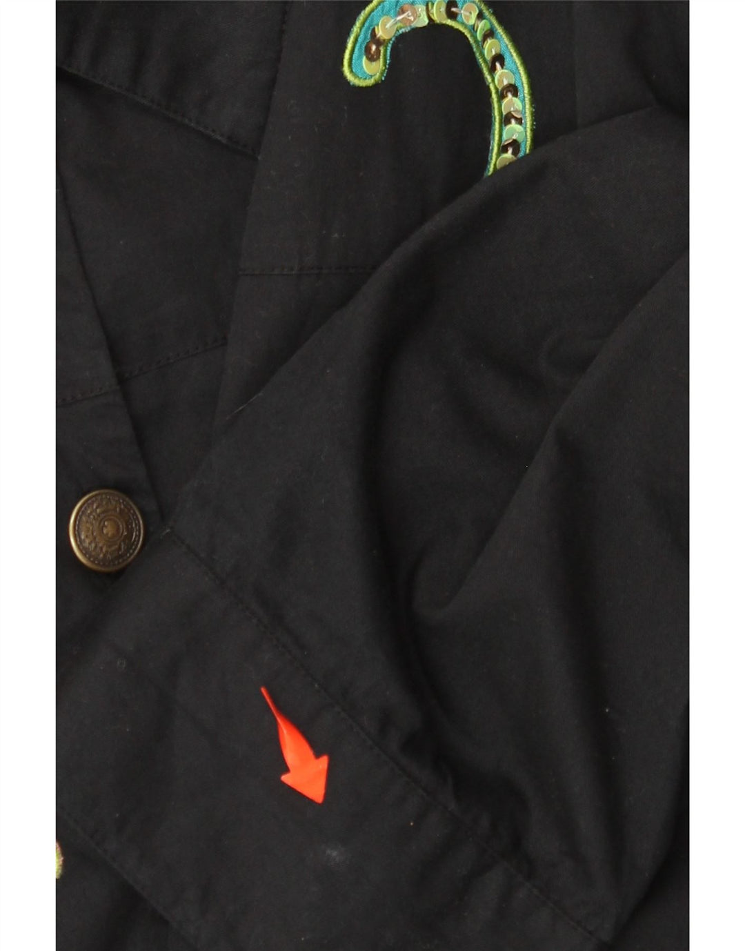 INDIGO MOON Giubbotto bomber oversize da donna UK 22 3XL Farfalla nera