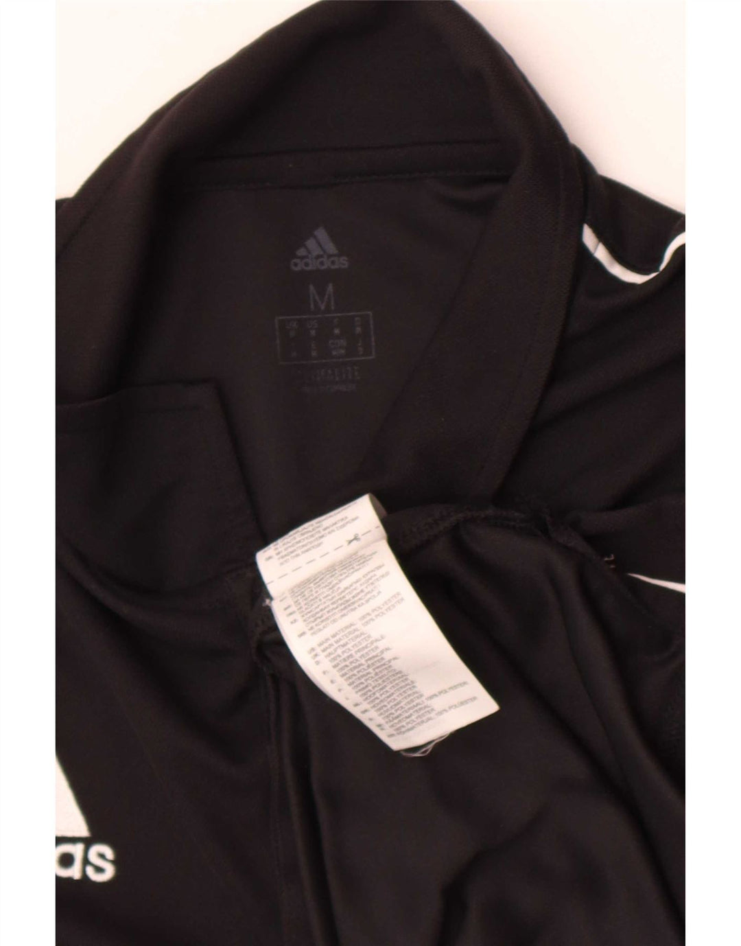 Polo Adidas Climalite da uomo media in poliestere nero
