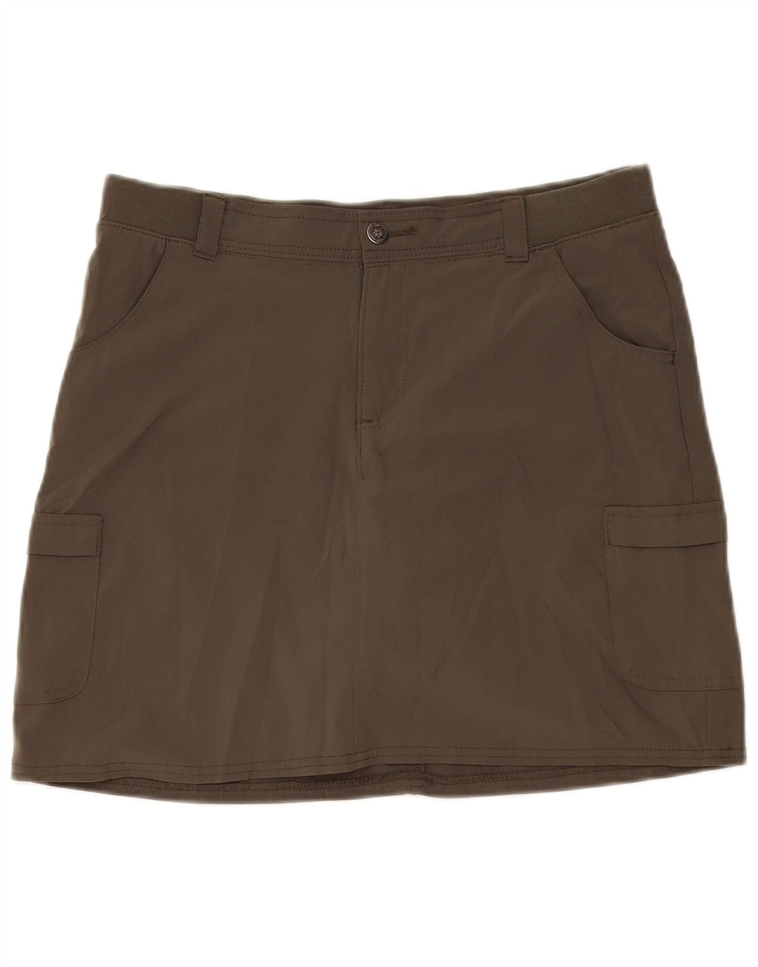 Gonna Lee da donna vestibilità comoda US 10 grande poliestere kaki