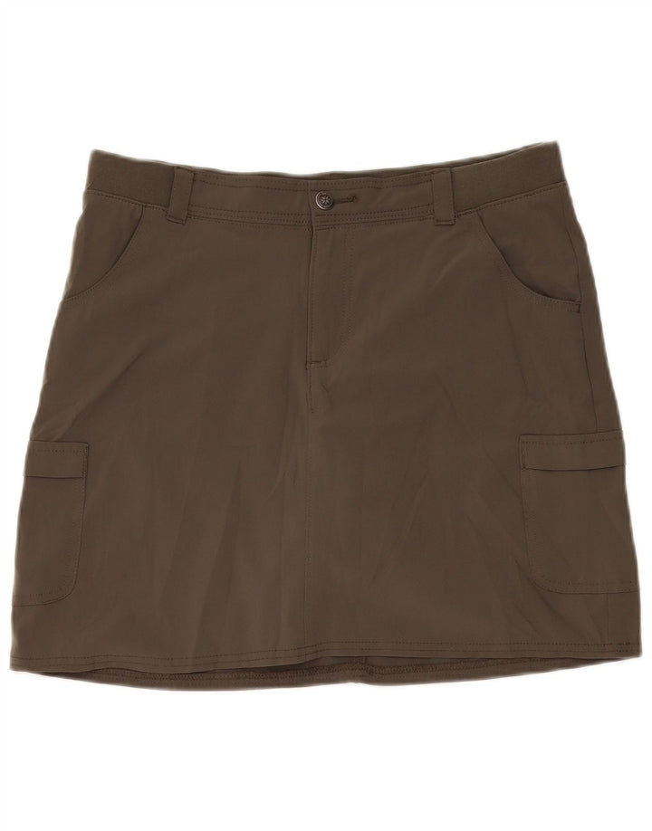 Gonna Lee da donna vestibilità comoda US 10 grande poliestere kaki