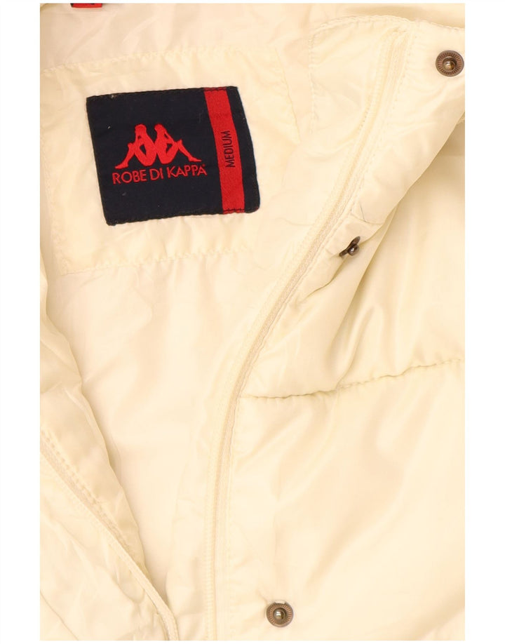 Cappotto imbottito con cappuccio da donna Kappa UK 12 medio poliestere bianco sporco