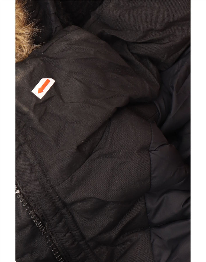 Giacca Parka da donna Superdry UK 12 Medium Black Winter