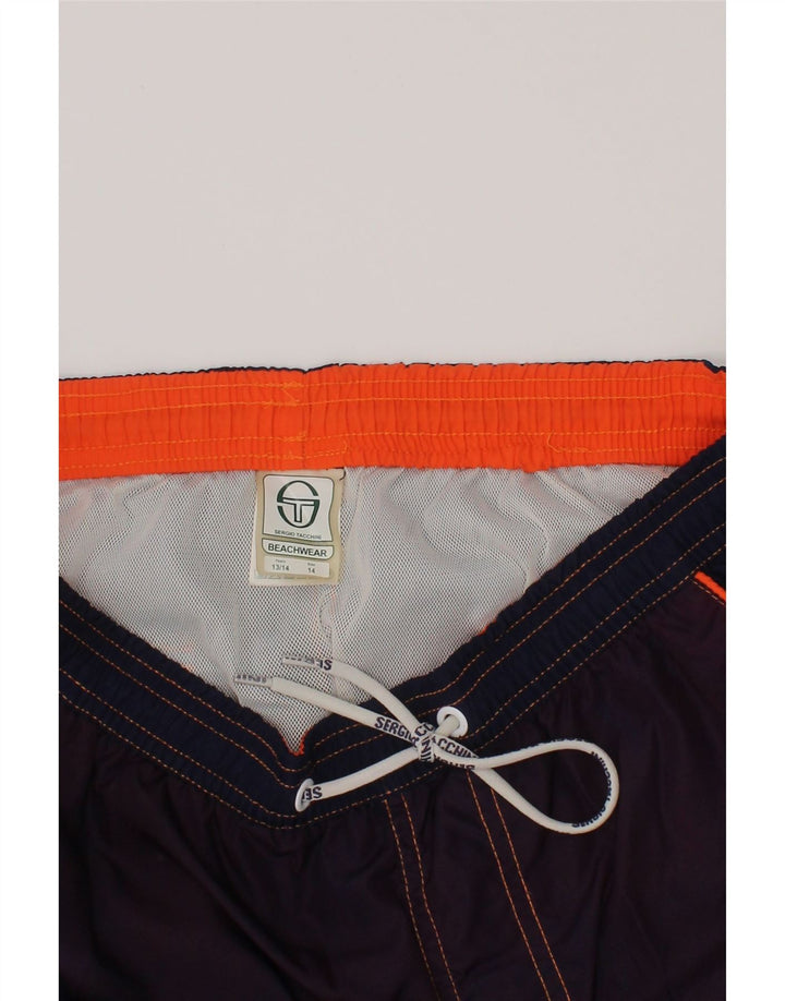 Pantaloncini Mare Bambino Sergio Tacchini 13-14 Anni Blu Navy Maculato