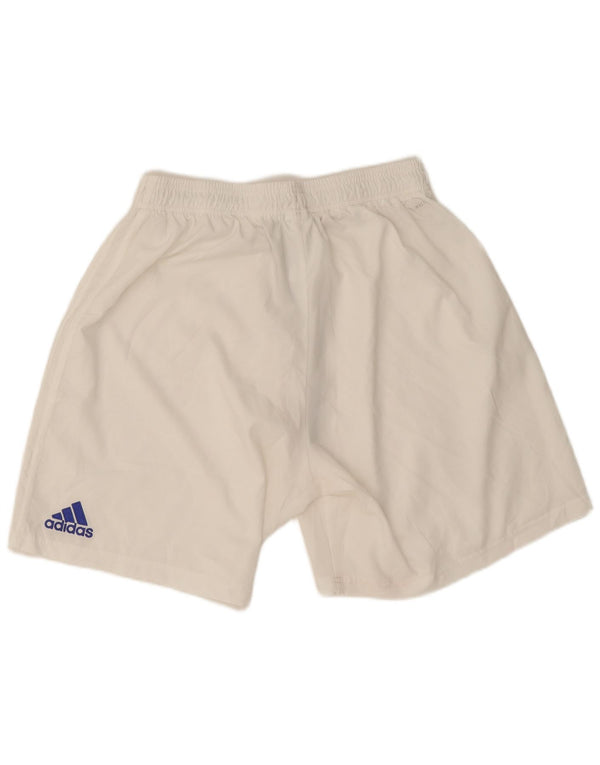 Pantaloncini sportivi Adidas da uomo Cardiff City FC, grandi, in poliestere bianco