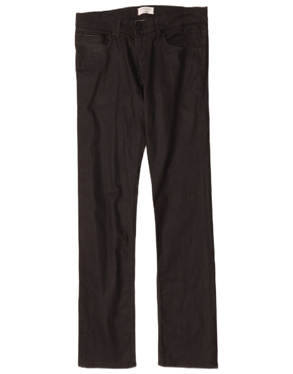 Pantaloni casual slim da uomo Zara EU 40 medi W31 L33 cotone nero