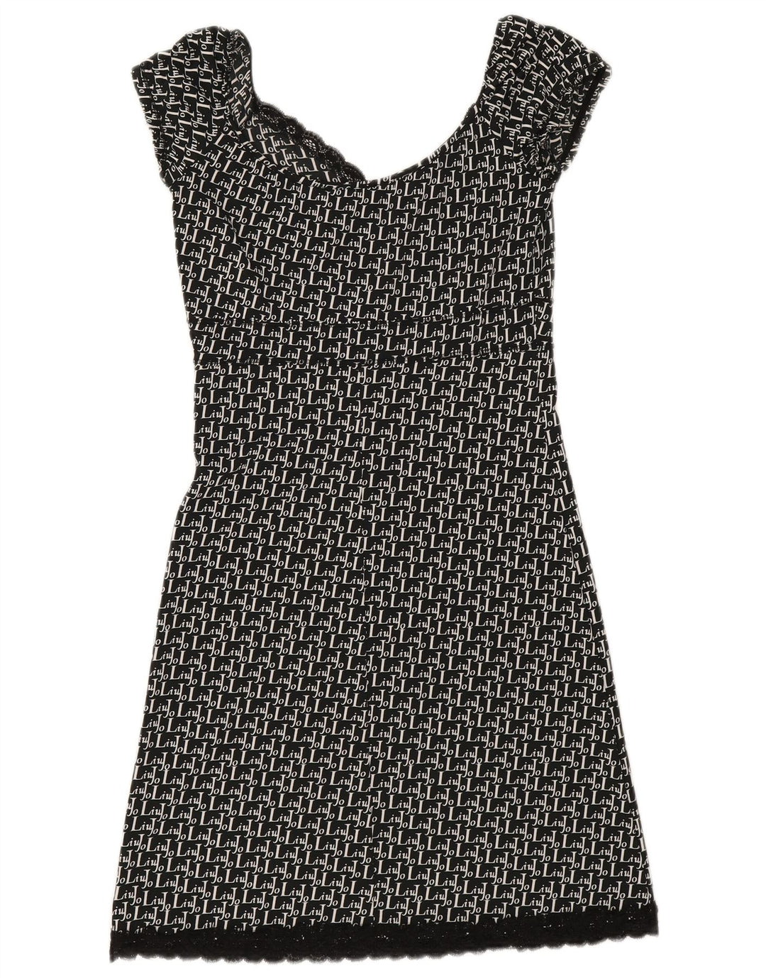 Abito a trapezio da donna Liu Jo IT 42 Poliestere geometrico nero medio