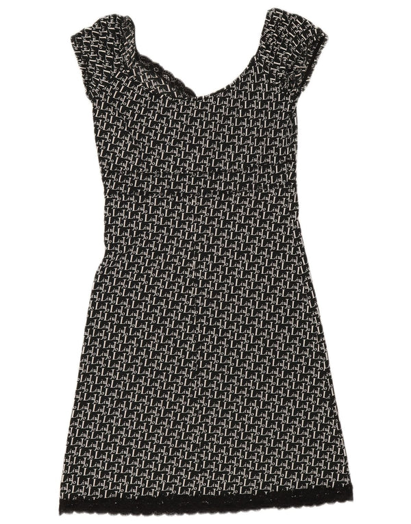 Abito a trapezio da donna Liu Jo IT 42 Poliestere geometrico nero medio