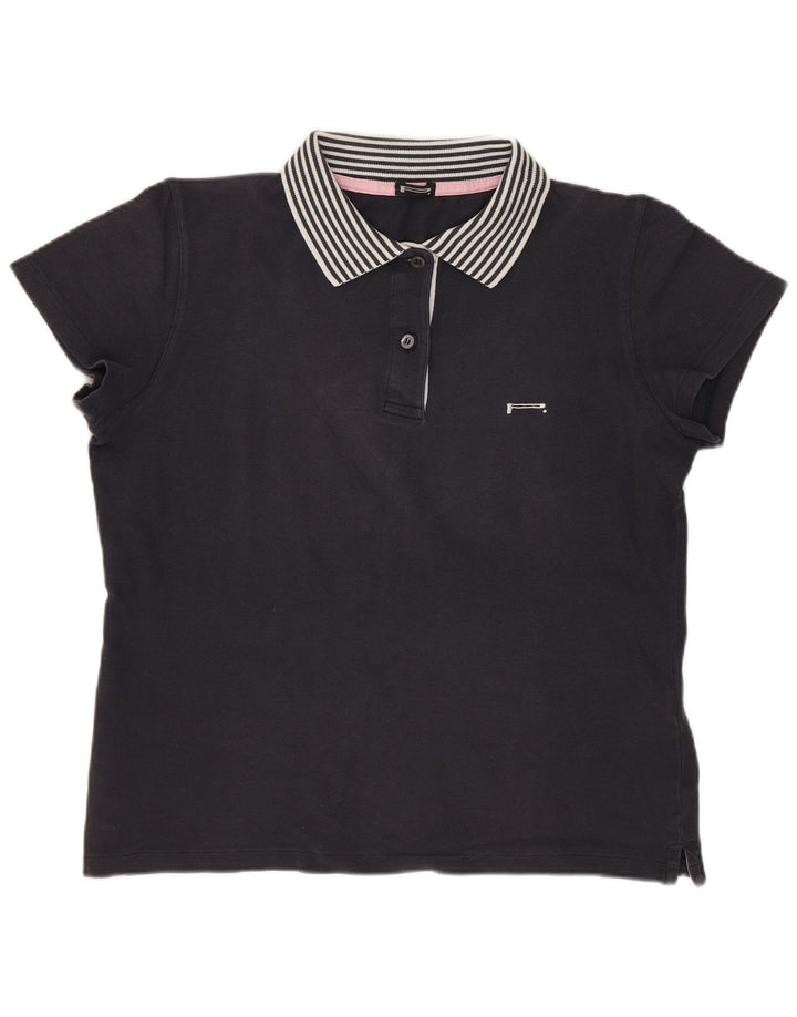 Polo da donna Pirelli UK 18 XL cotone blu navy