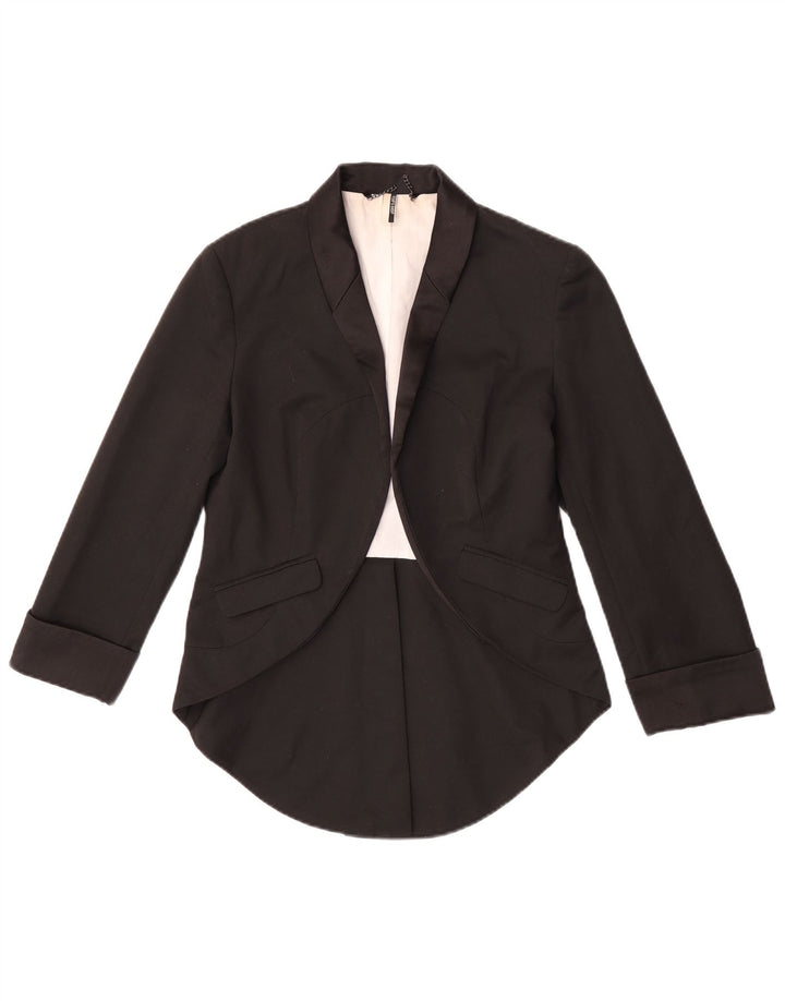 Giacca blazer da donna con maniche a 3/4 Topshop UK 12 media nera
