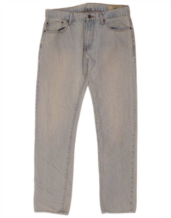 Jeans dritti da uomo Zara EU 44 Large W34 L34 Cotone blu