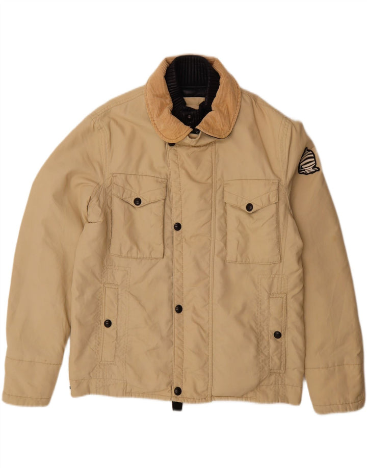 MARINA YACHTING Mens Bomber Jacket IT 50 Large Beige Polyamide Vintage Marina Yachting and Second-Hand Marina Yachting from Messina Hembry 