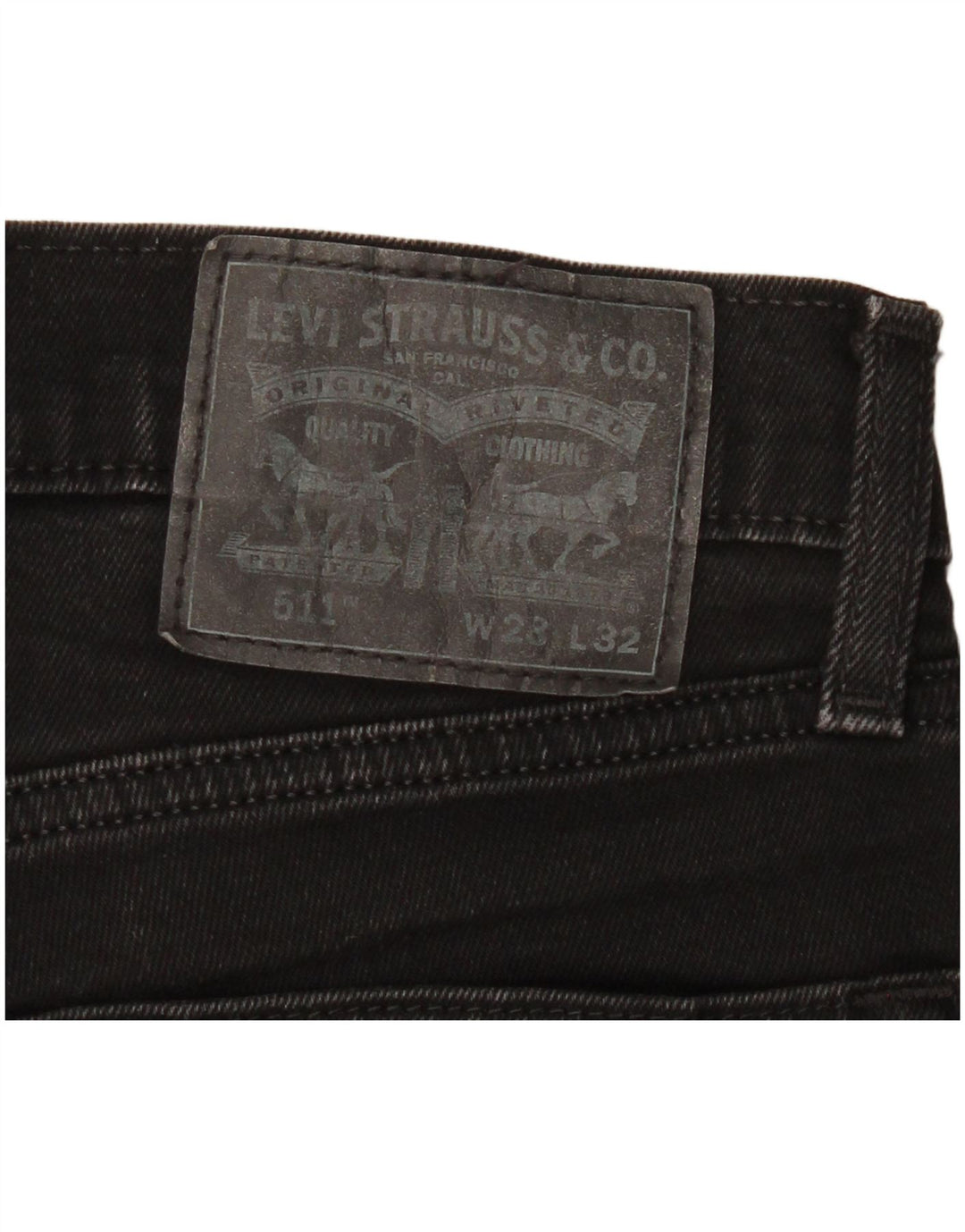 Jeans Levi's 511 Slim da donna W28 L32 cotone nero