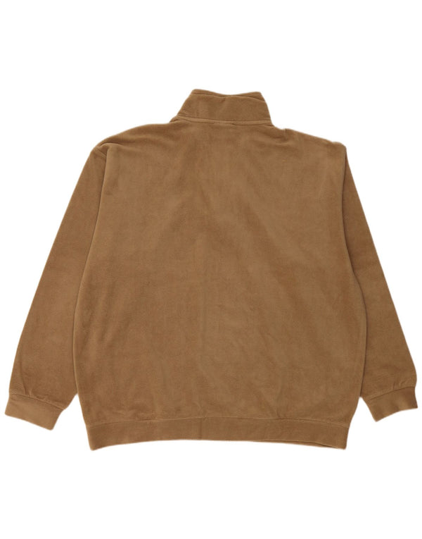 NORTH SAILS Maglione in pile da uomo con collo e zip 2XL Poliestere beige