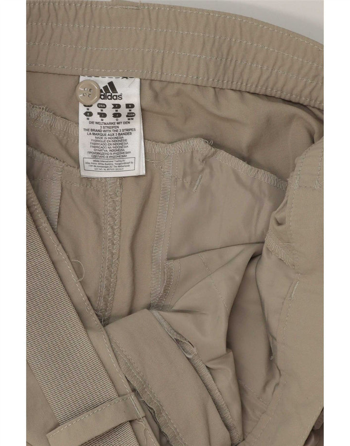 Pantaloni chino dritti con grafica Adidas da uomo medi W32 L32 poliestere grigio