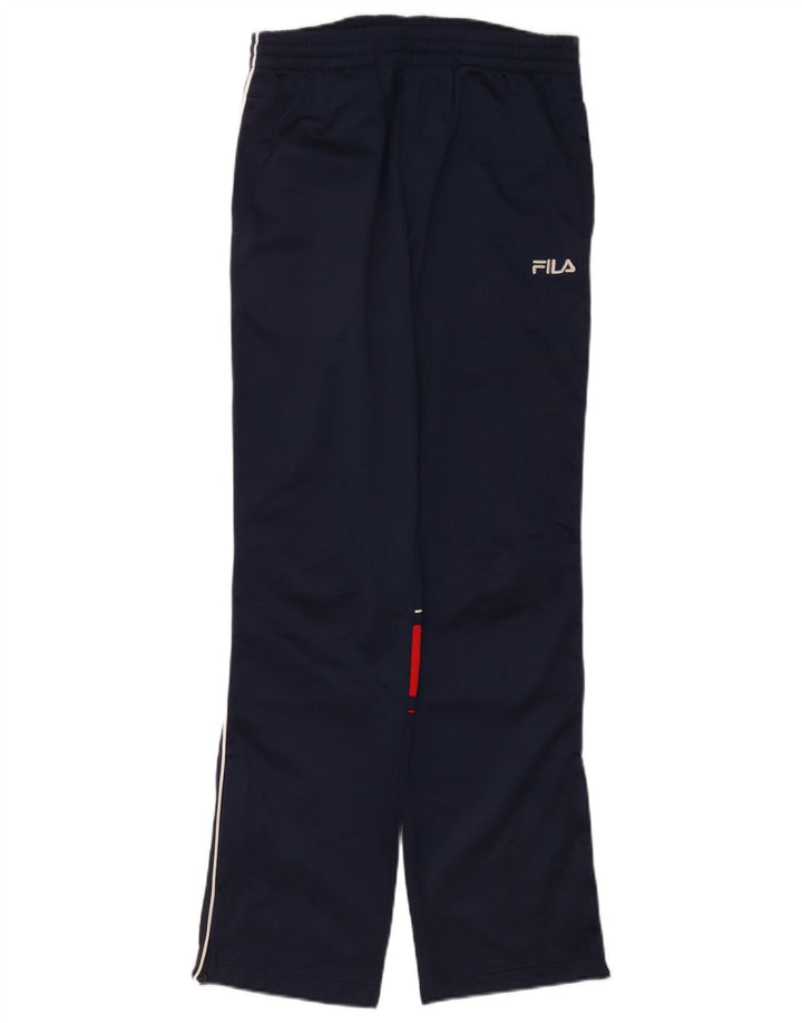 Pantaloni da tuta da uomo Fila XS in poliestere color block blu navy