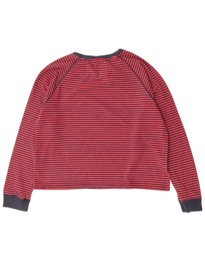 Jack Wills Womens Salcombe Devon Felpa Jumper UK 14 Medium Red Striped