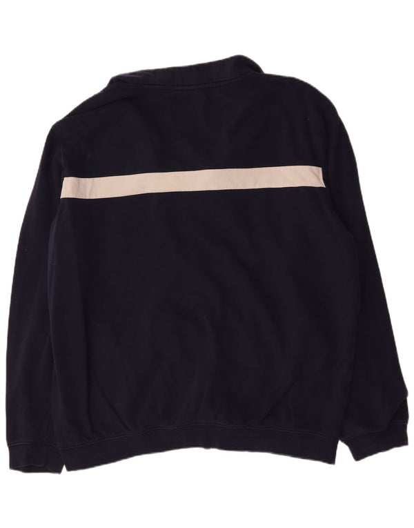 Giacca da tuta da uomo Diadora 3XL in cotone color block blu navy