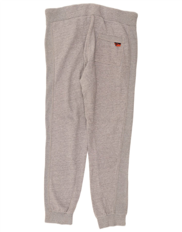 Pantaloni da tuta da uomo slim fit SUPERDRY Joggers in cotone grigio medio
